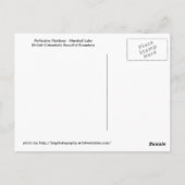 反射レインボー – Marshall Lake ポストカード (裏面)