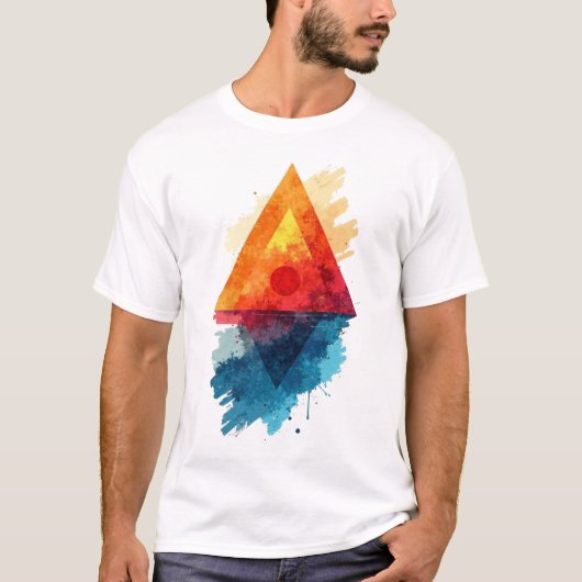 反射三角形 Tシャツ (正面)