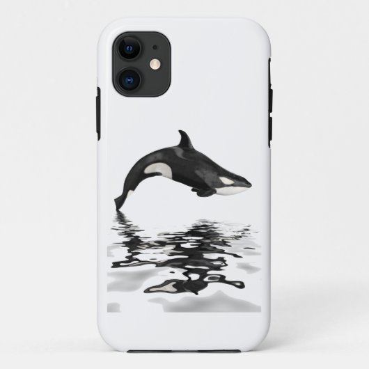 反射付き孤立キラークジラ Case-Mate iPhoneケース (裏面)