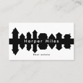 反射住宅シルエッ実在ト住宅 名刺 (正面)