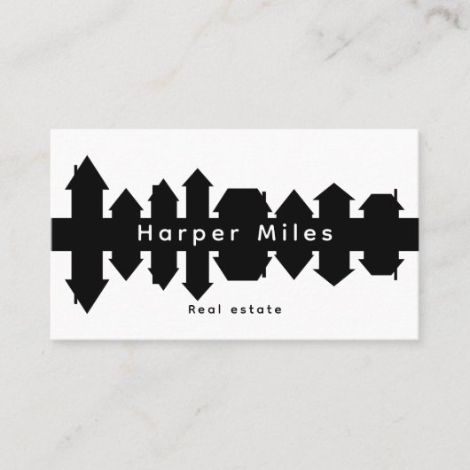 反射住宅シルエッ実在ト住宅 名刺 (正面)