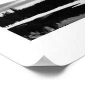 反射凍っていモノクロ写真 ポスター (角)