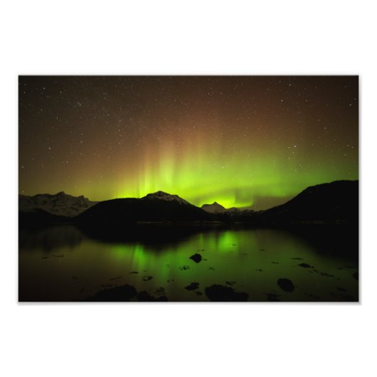 反射型オーロラ フォトプリント            (正面)