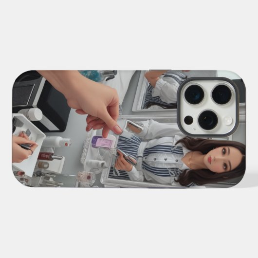 反射型利便性鏡鏡 iPhoneケース (裏面横)