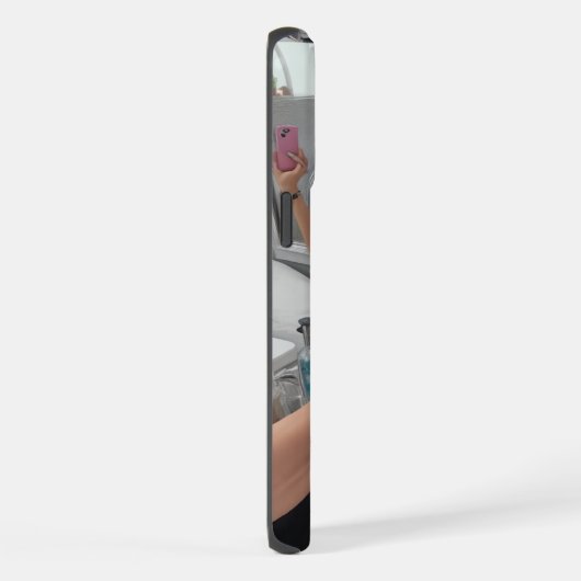 反射型利便性鏡鏡 iPhoneケース (右側面)