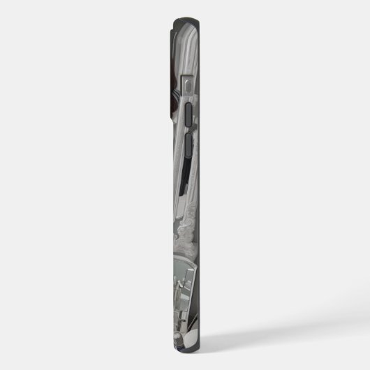 反射型利便性鏡鏡 iPhoneケース (左側面)