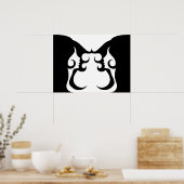 反射性デコモダン女性 ポスター (キッチン)