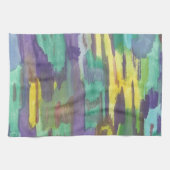 反射抽象芸術アート キッチンタオル (横)