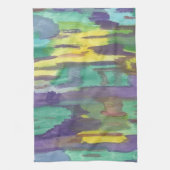 反射抽象芸術アート キッチンタオル (縦)