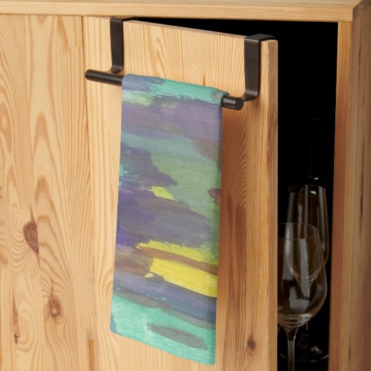 反射抽象芸術アート キッチンタオル (三つ折り)