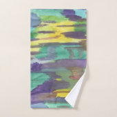 反射抽象芸術アート バスタオルセット (ハンドタオル)