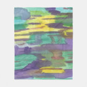 反射抽象芸術アート フリースブランケット (正面)