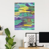 反射抽象芸術アート ポスター (ホームオフィス)