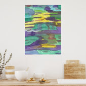 反射抽象芸術アート ポスター (キッチン)