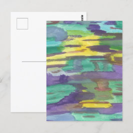 反射抽象芸術アート ポストカード