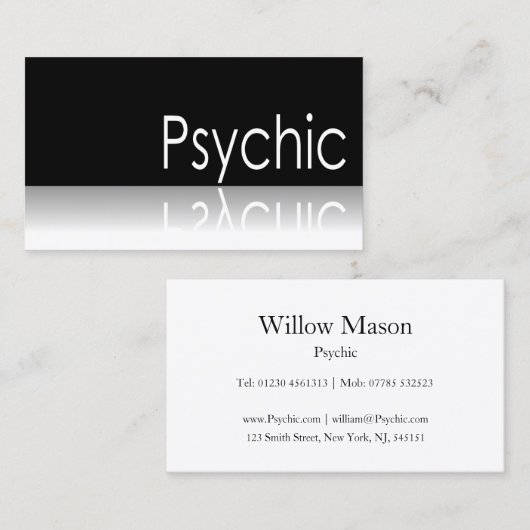 反射文字 – サイキック – 名刺 (正面/裏面)