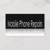 反射文字 – 携帯電話の修理 – カード (正面)