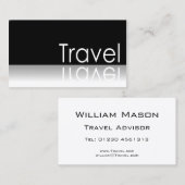 反射文字 – 旅行 – 名刺 (正面/裏面)