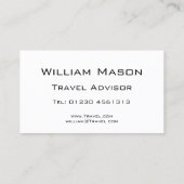 反射文字 – 旅行 – 名刺 (裏面)