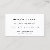 反射文字- Baker – 名刺 (裏面)