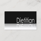 反射文字- Dietitian – 名刺 (正面)