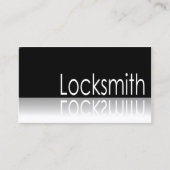 反射文字- Locksmith – 名刺 (正面)