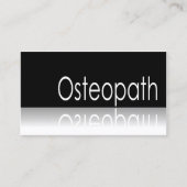 反射文字- Osteopath – 名刺 (正面)