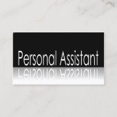 反射文字- Personal Assistant Business Card 名刺 (正面)
