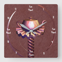 反射時 スクエア壁時計