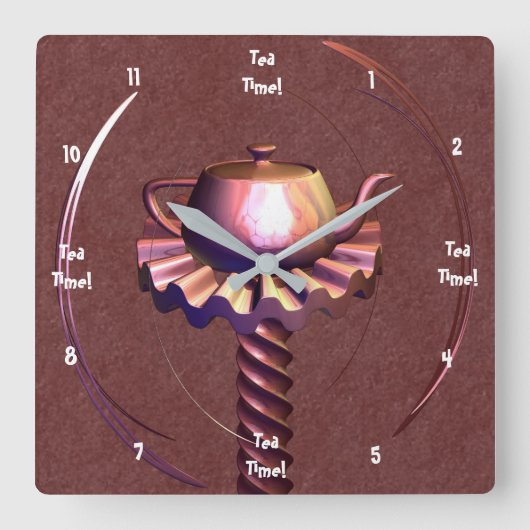 反射時 スクエア壁時計 (正面)