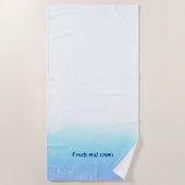 反射水端 ビーチタオル (正面)