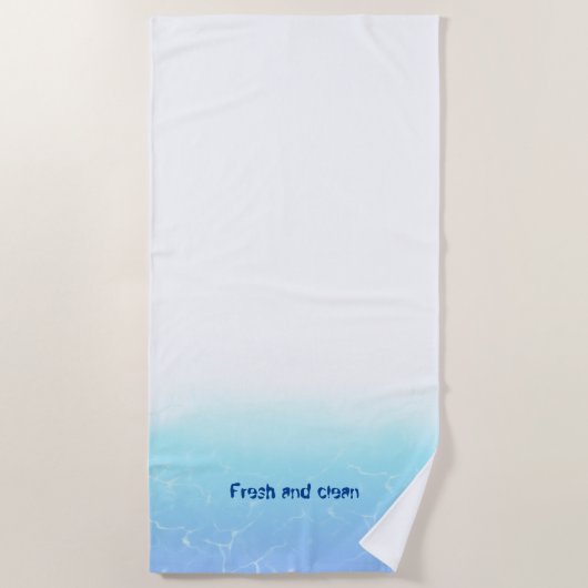 反射水端 ビーチタオル (正面)