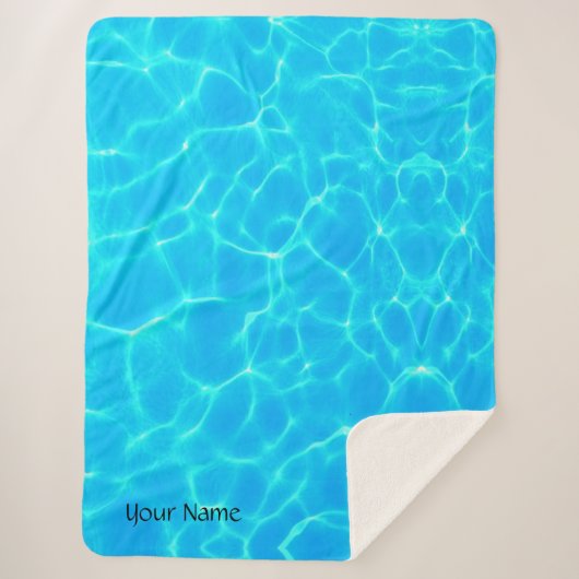 反射波付き水彩模様 シェルパブランケット (正面)