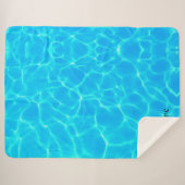 反射波付き水彩模様 シェルパブランケット (正面(横))