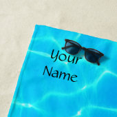 反射波付き水彩模様 ビーチタオル (インサイチュ)