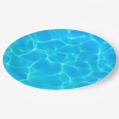 反射波付き水彩模様 ペーパープレート (アングル)