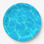 反射波付き水彩模様 ペーパープレート (正面)