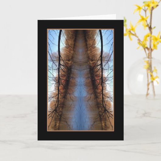 反射湖ショアカード カード (黄色い花)