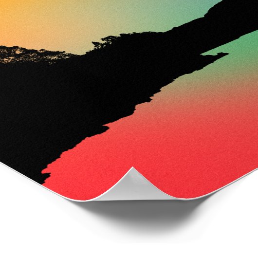 反射湖 ポスター (角)