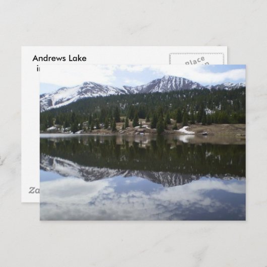 反射湖 ポストカード (正面/裏面)