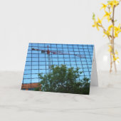 「反射的な建設」お見舞いカード カード (黄色い花)