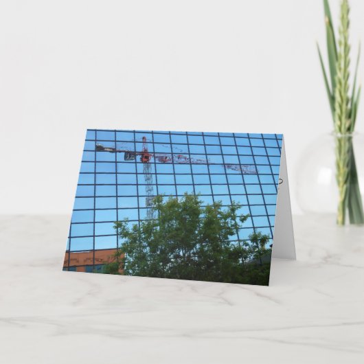 「反射的な建設」お見舞いカード カード (正面)