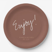 反射結婚のク楽しむレイID774 ペーパープレート (正面)