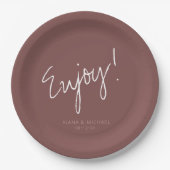 反射結婚の楽しむシナモンバラID774 ペーパープレート (正面)