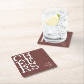 反射結婚応援シナモンバラID774 スクエアペーパーコースター (インサイチュ)