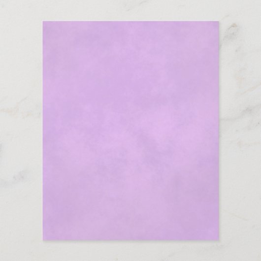 反射薄紫パープルバラ予算ウェディング招待 (裏面)