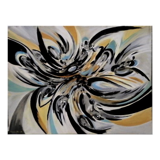 「反射表現」、光沢のあるポスター ポスター (正面)