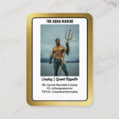 反射金ゴールドコスプレCoscard 名刺 (裏面)