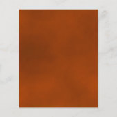 反射錆オレンジバラBUDGET結婚式の招待 (裏面)