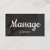 反射鏡カイロプラクターマッサージセラピー霊気 名刺 (裏面)